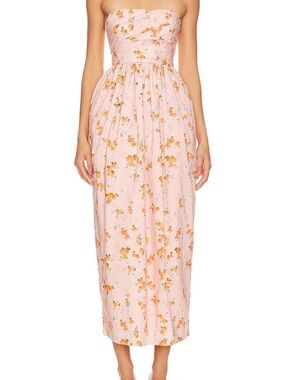 LoveShackFancy Luxie Floral Midi Dress NWOT